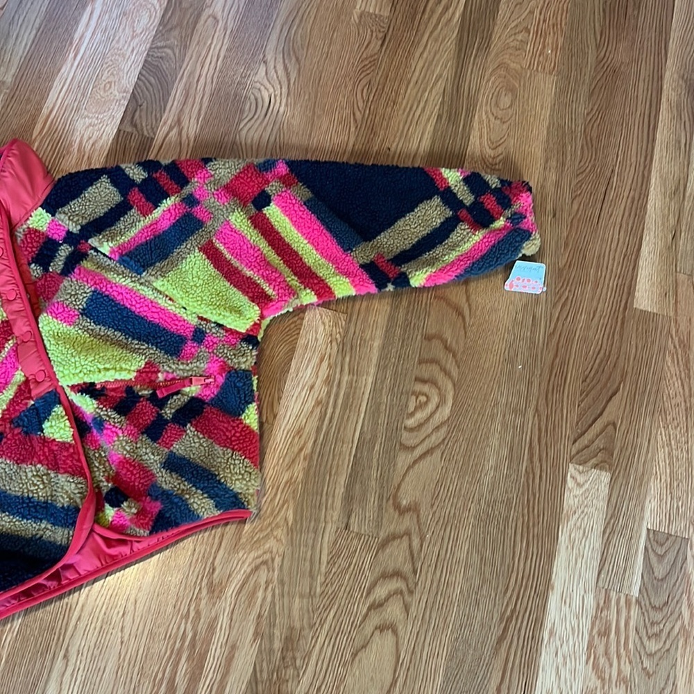 NWT Free People Movement Hit The Slopes Printed Fleece Jacket XSmall - Picture 5 of 11